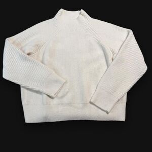 Calvin-klein Women's Cream and White Jumper